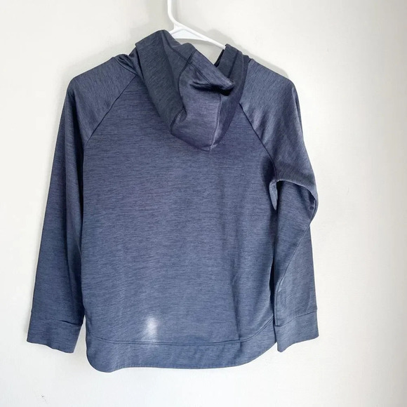 Adidas Youth Gray Hooded Sweatshirt Large 12/14 Print Kangaroo Pocket Pullover - Picture 3 of 12